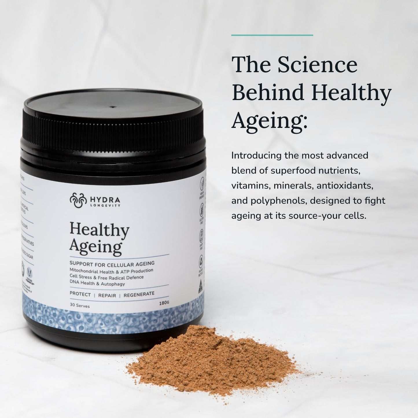 Hydra Longevity Healthy Ageing 180g