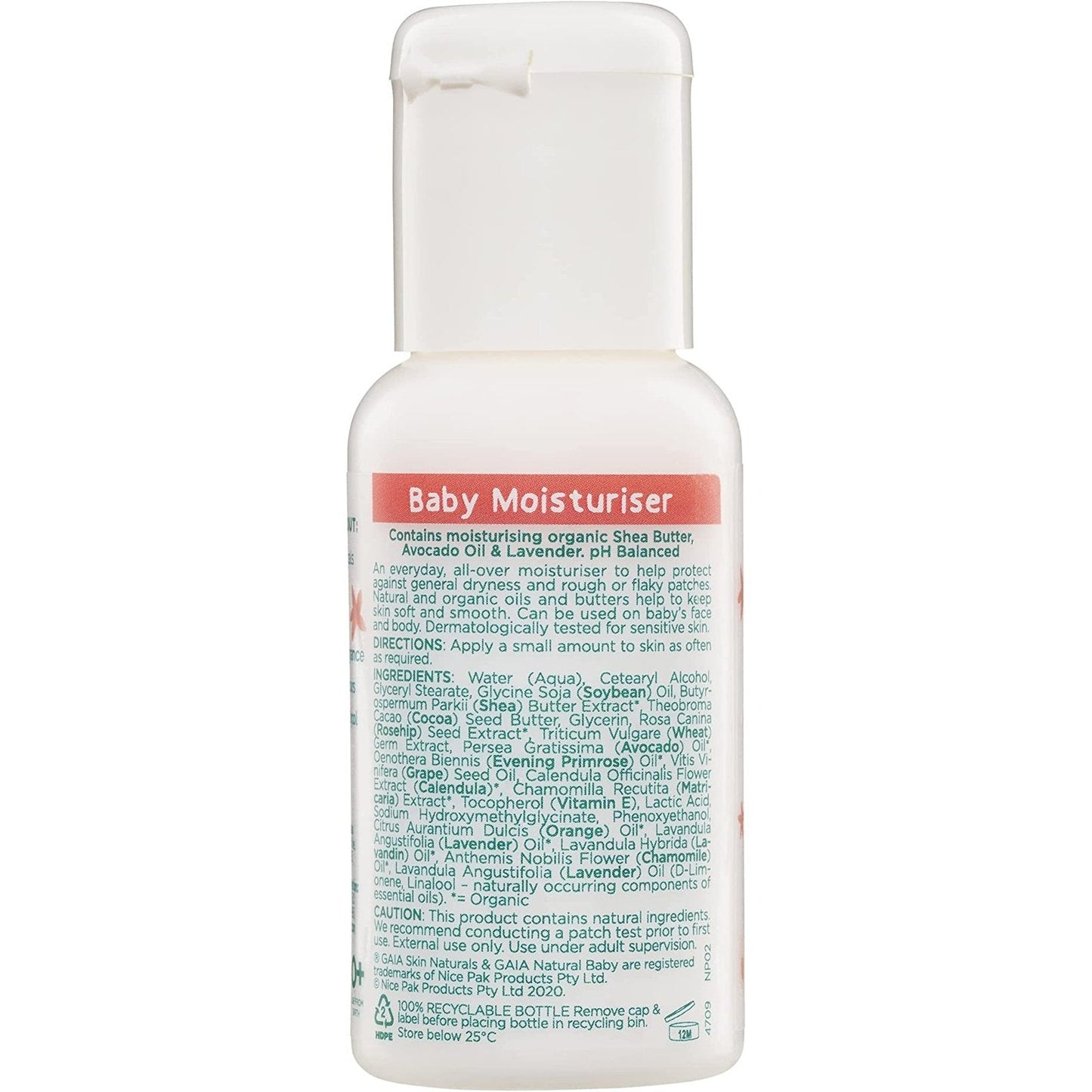 GAIA Natural Baby 3Pack Mini Traveller Kit 50ml