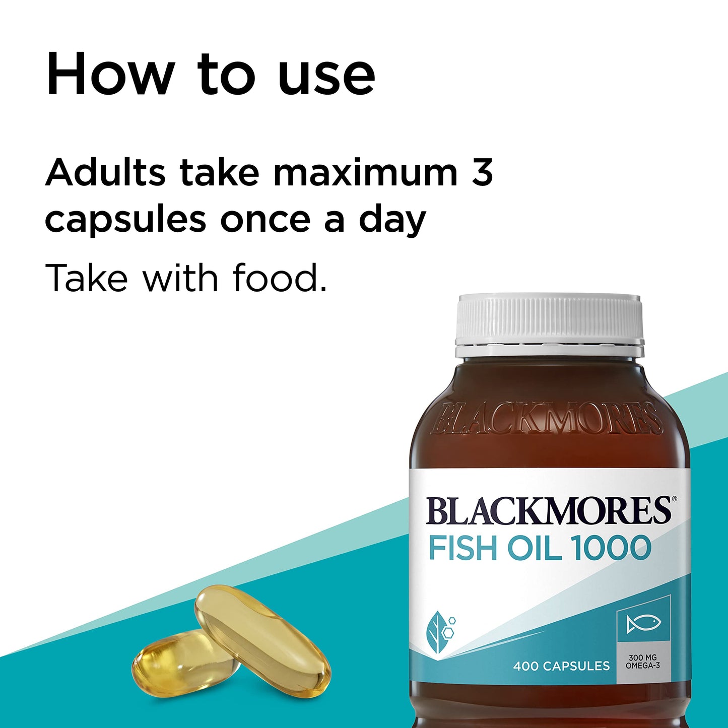 Blackmores Odourless Fish Oil 1000mg 400 Capsules