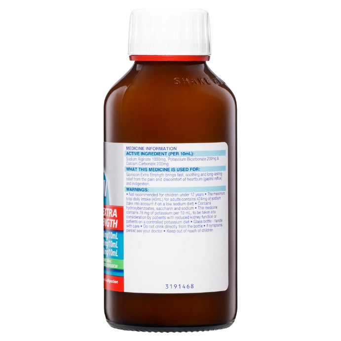 Gaviscon Extra Strength Peppermint Oral Liquid Suspension 300ml