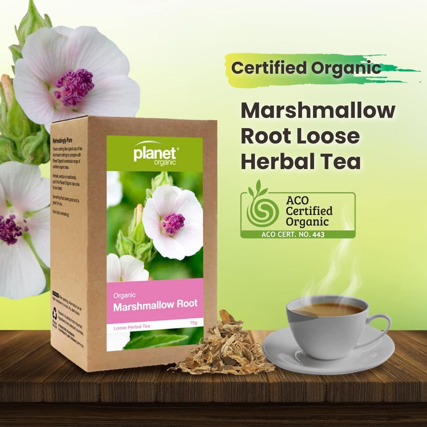 Planet Organic Organic Marshmallow Root Loose Leaf Tea 75g