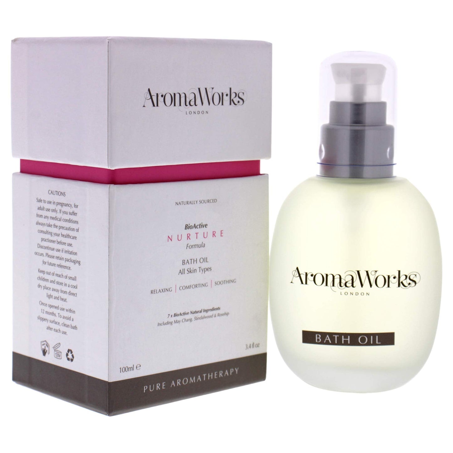 Aromaworks Bath Oil Bioactive Nurture Formula 100ml
