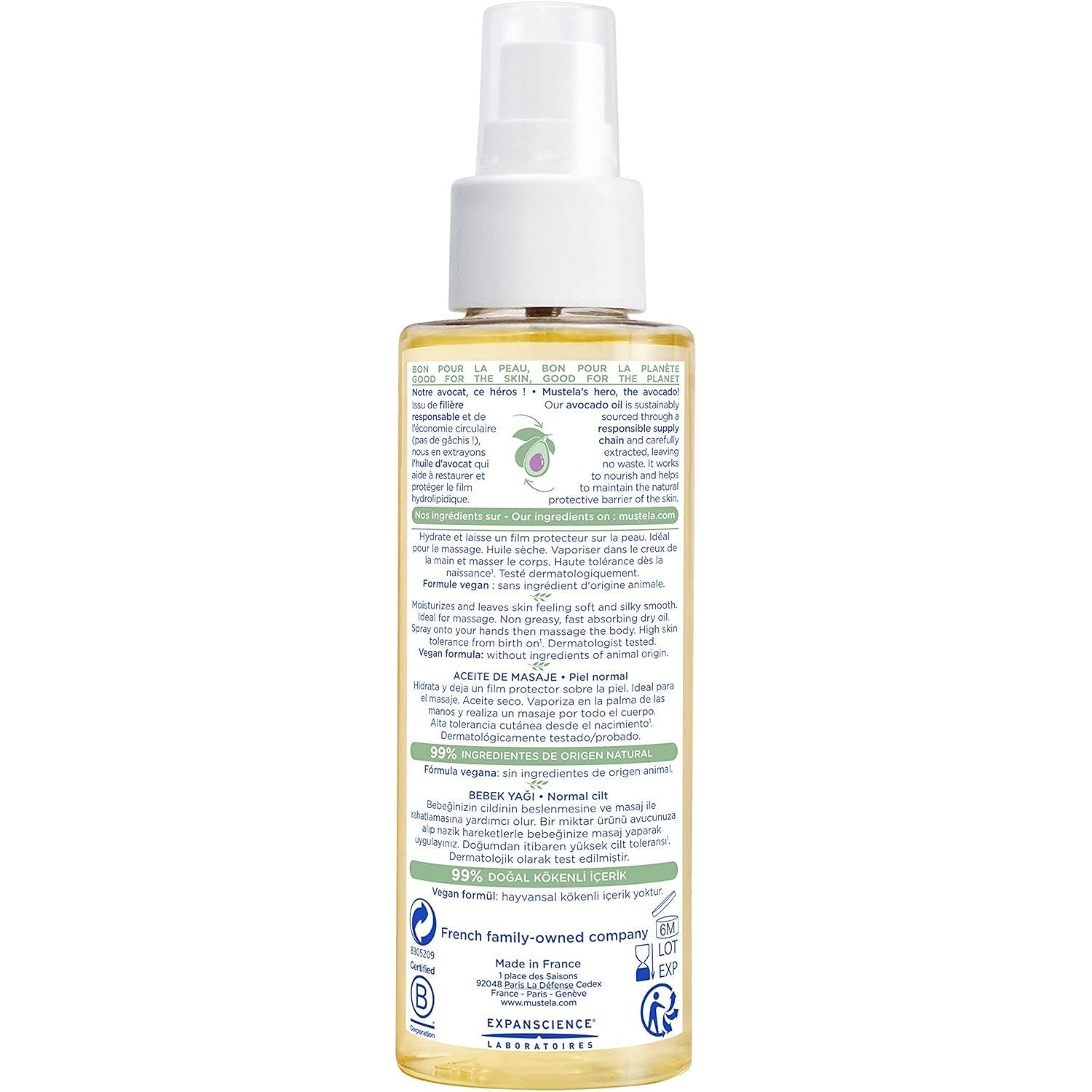 Mustela Baby Oil 100ml