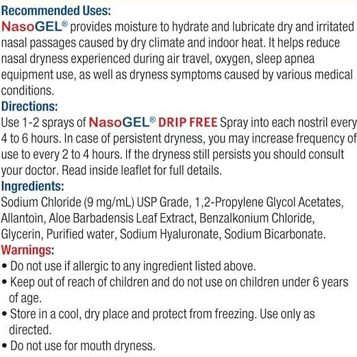 Neilmed Nasogel Spray for Dry Noses 30ml