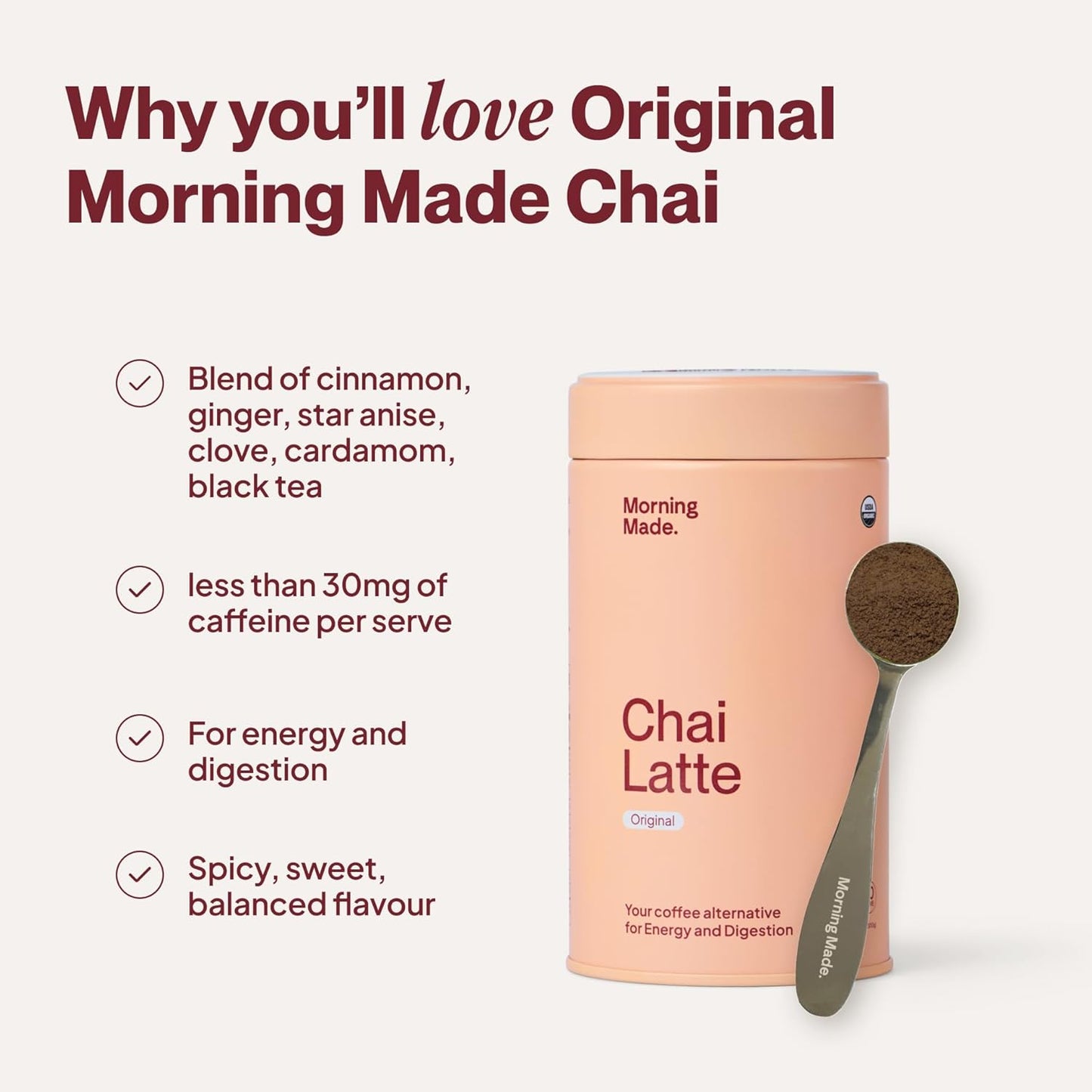 Morning Made Original Chai Latte 300g