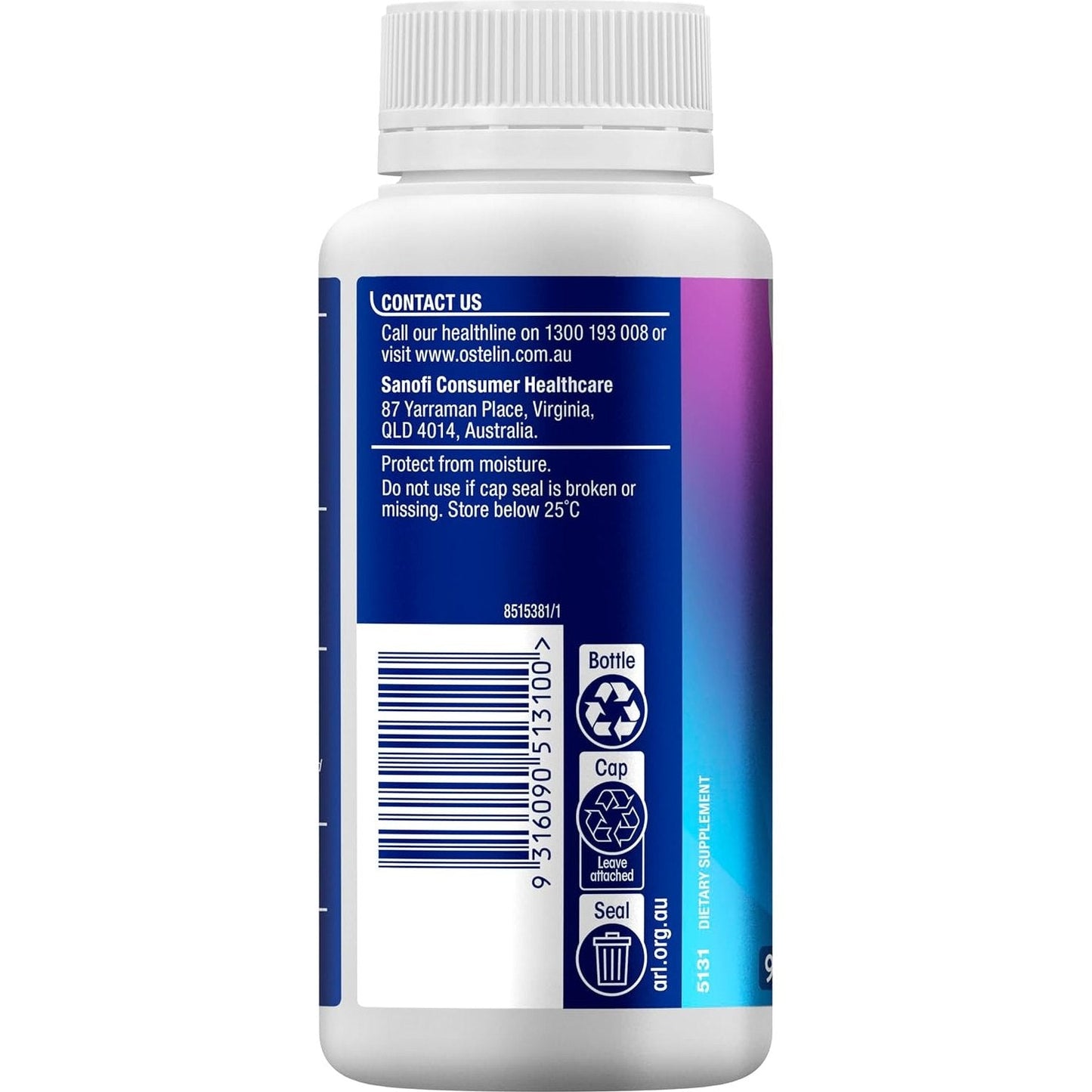 Ostelin Vitamin D3 + Glucosamine + Chondroitin 90 Tablets