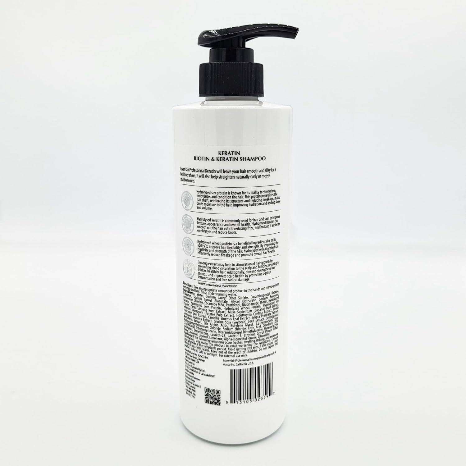 Loverhair Professional Keratin Shampoo 600ml
