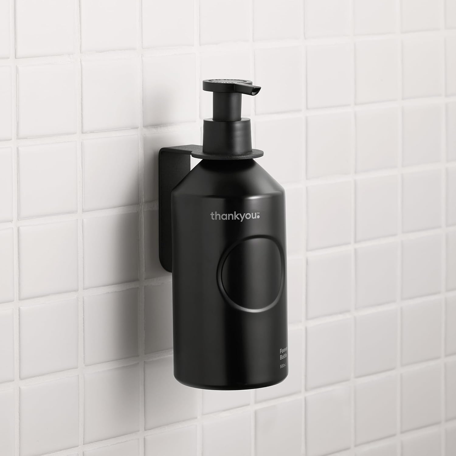 Thankyou Forever Bottle Black Aluminium 500mL