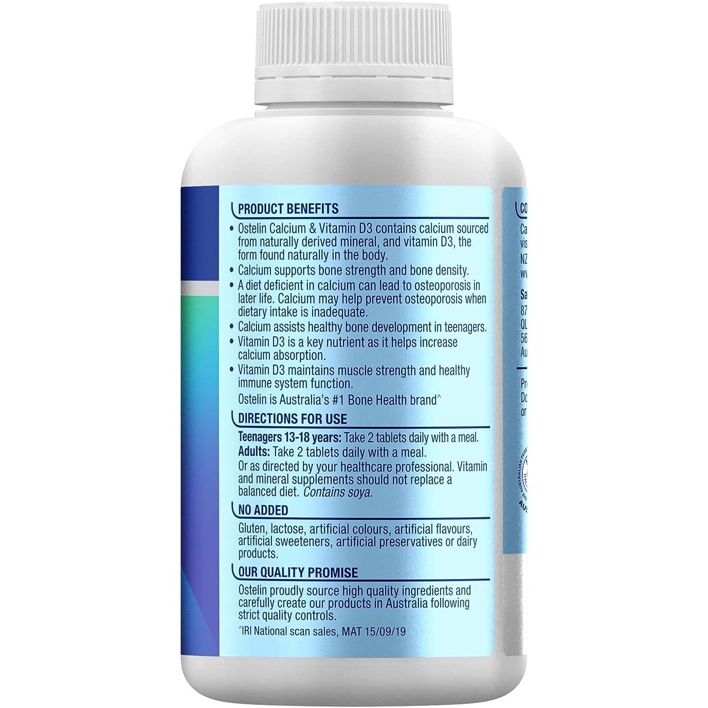 Ostelin Vitamin D & Calcium 250 Tablets
