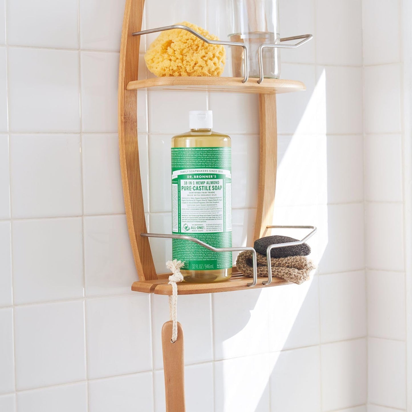 Dr. Bronner's Pure-Castile Soap Liquid (Hemp 18-in-1) Almond 946ml