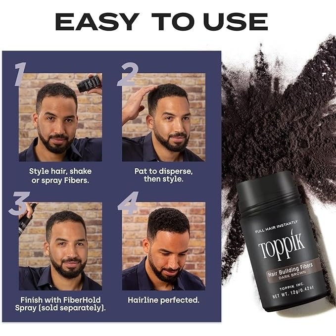 Toppik Hair Building Fibers Dark Brown 27.5g