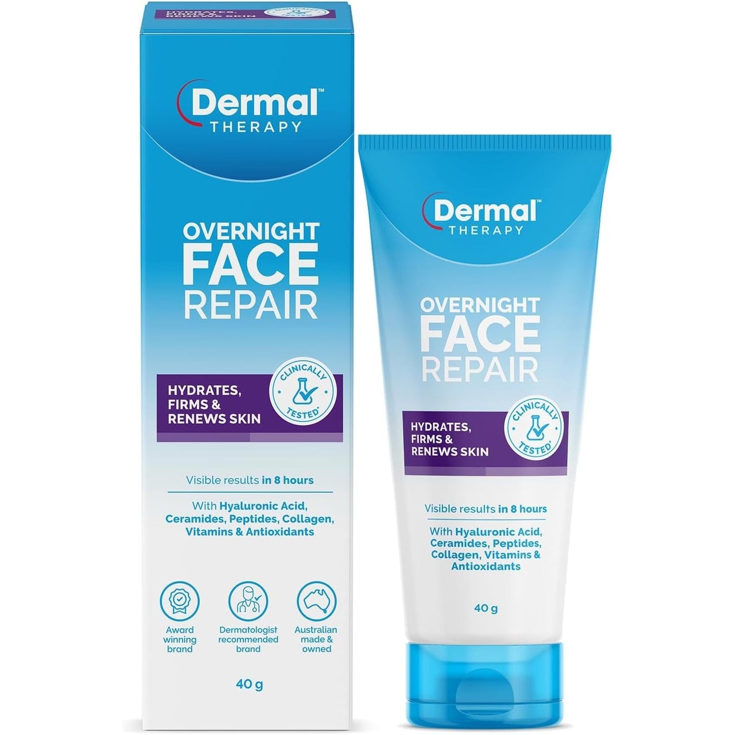 Dermal Therapy Overnight Face Repair 40g