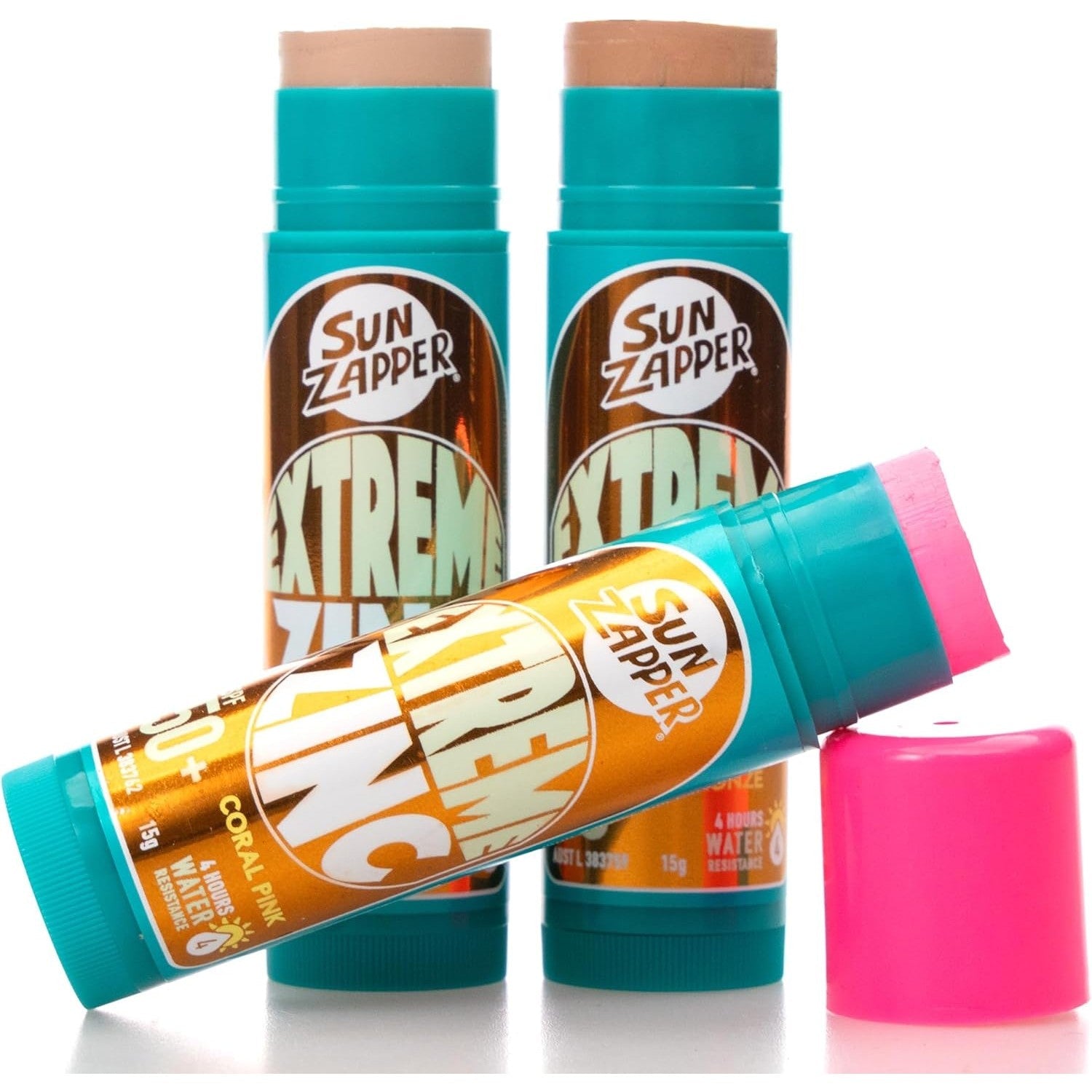Sun Zapper Extreme Zinc Stick Beauty 3 Pack 45g