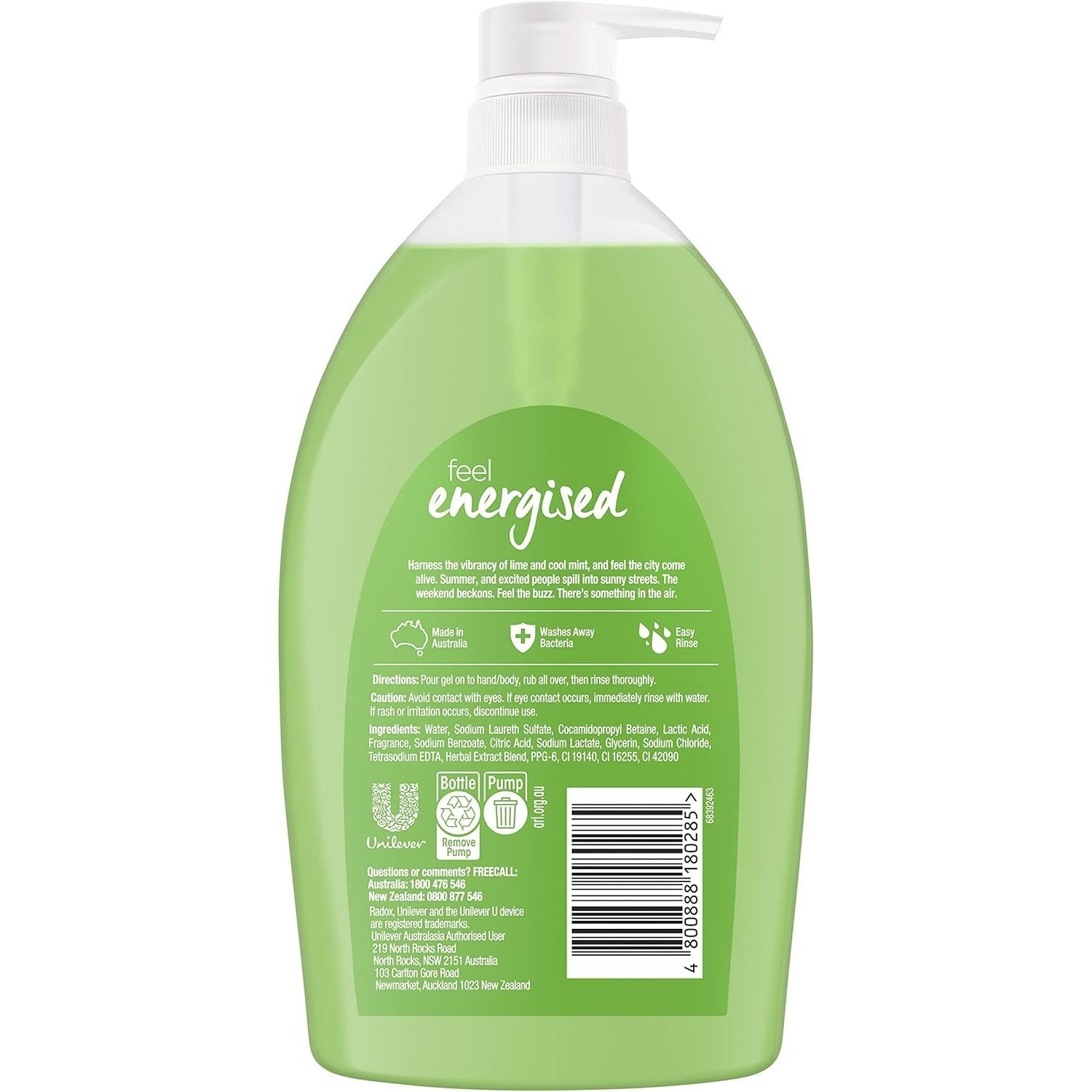 Radox Shower Gel Feel Energised 1 Litre