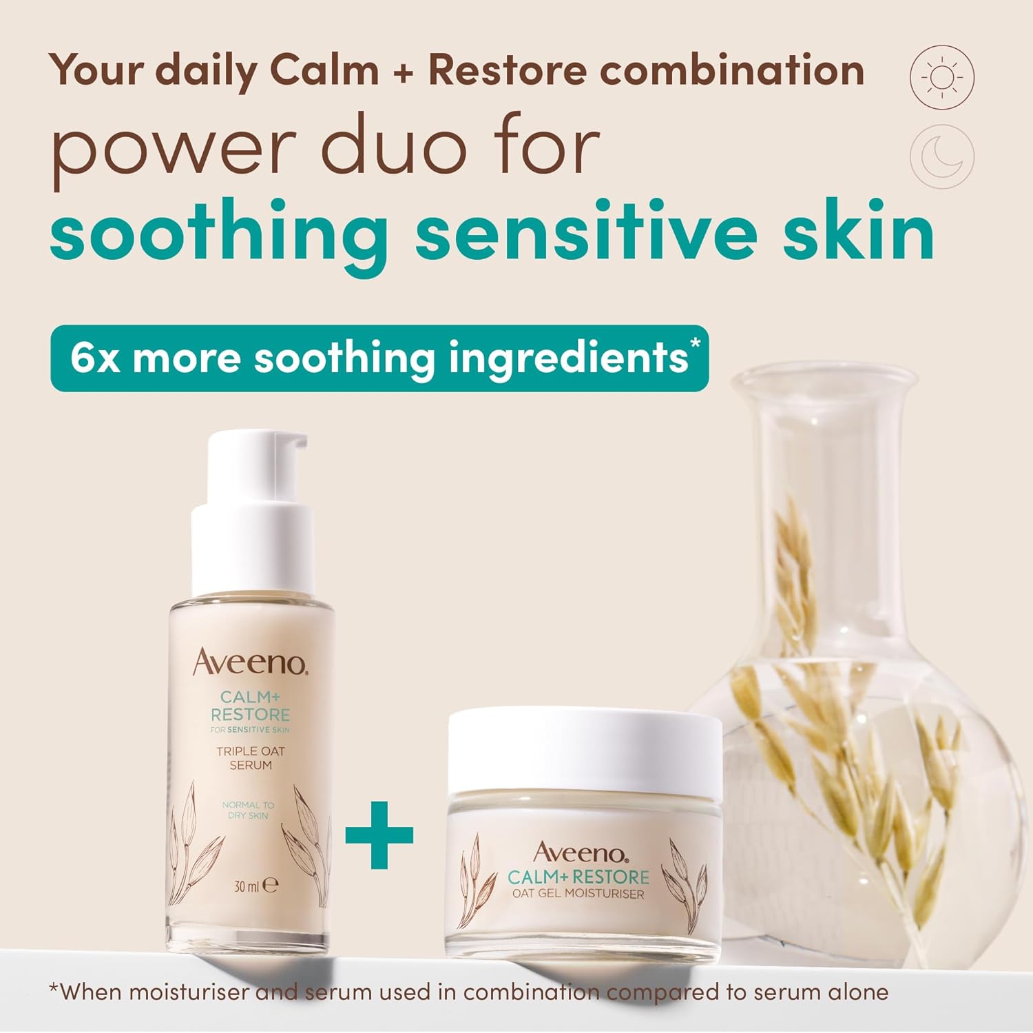 Aveeno Calm+restore Oat Gel Moisturiser 50ml