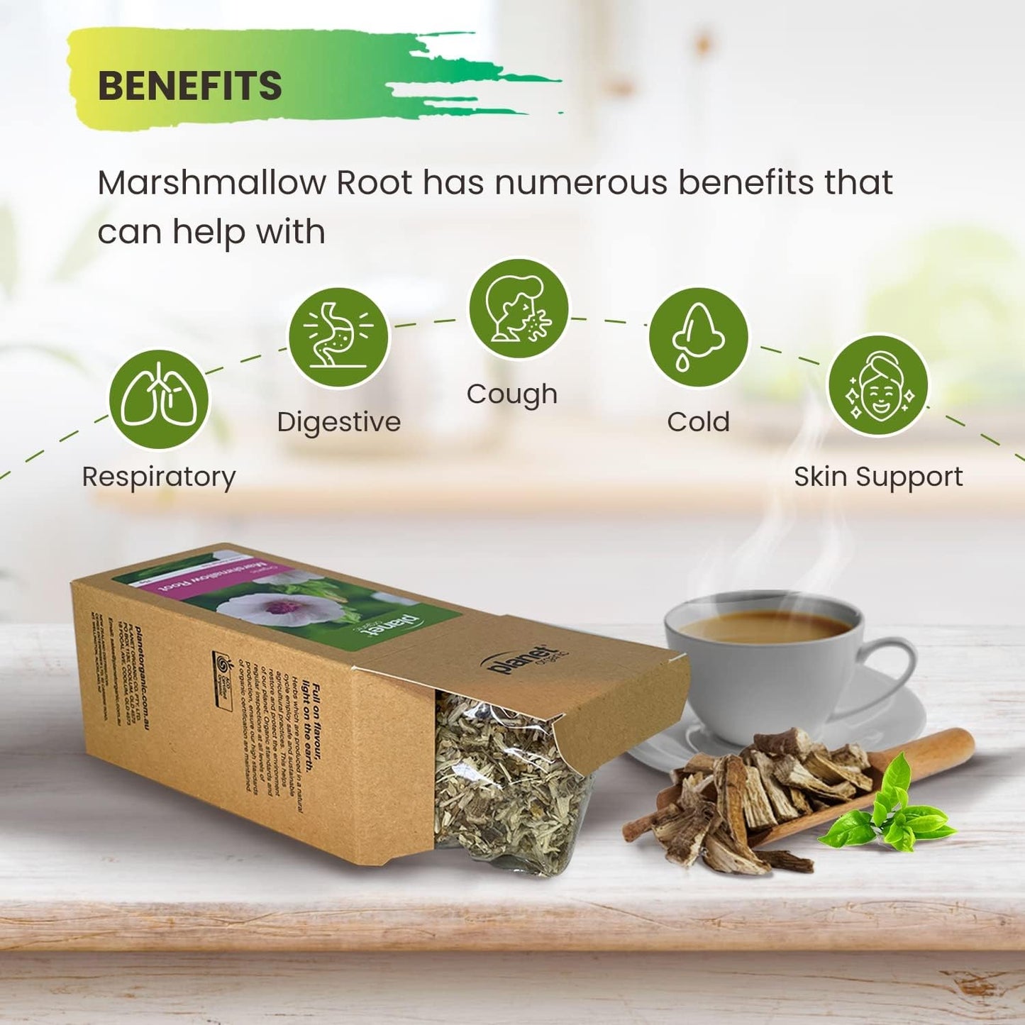 Planet Organic Organic Marshmallow Root Loose Leaf Tea 75g
