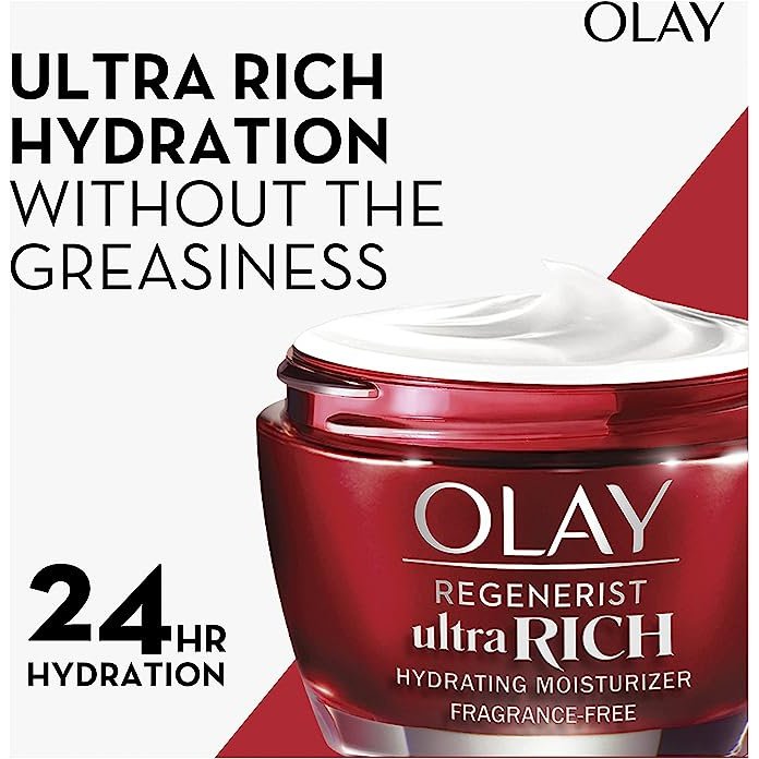 Olay Regenerist Ultra Rich Hydrating Cream Fragrance Free 48g