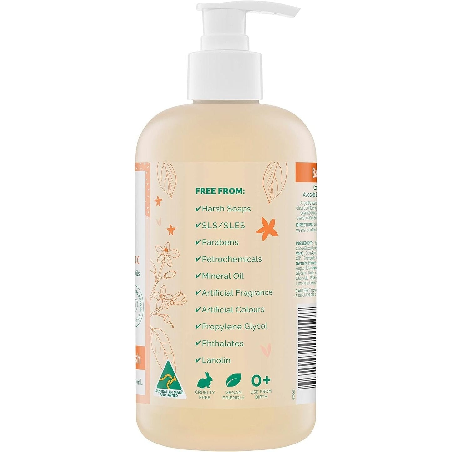 GAIA Baby Bath & Body Wash 500ml