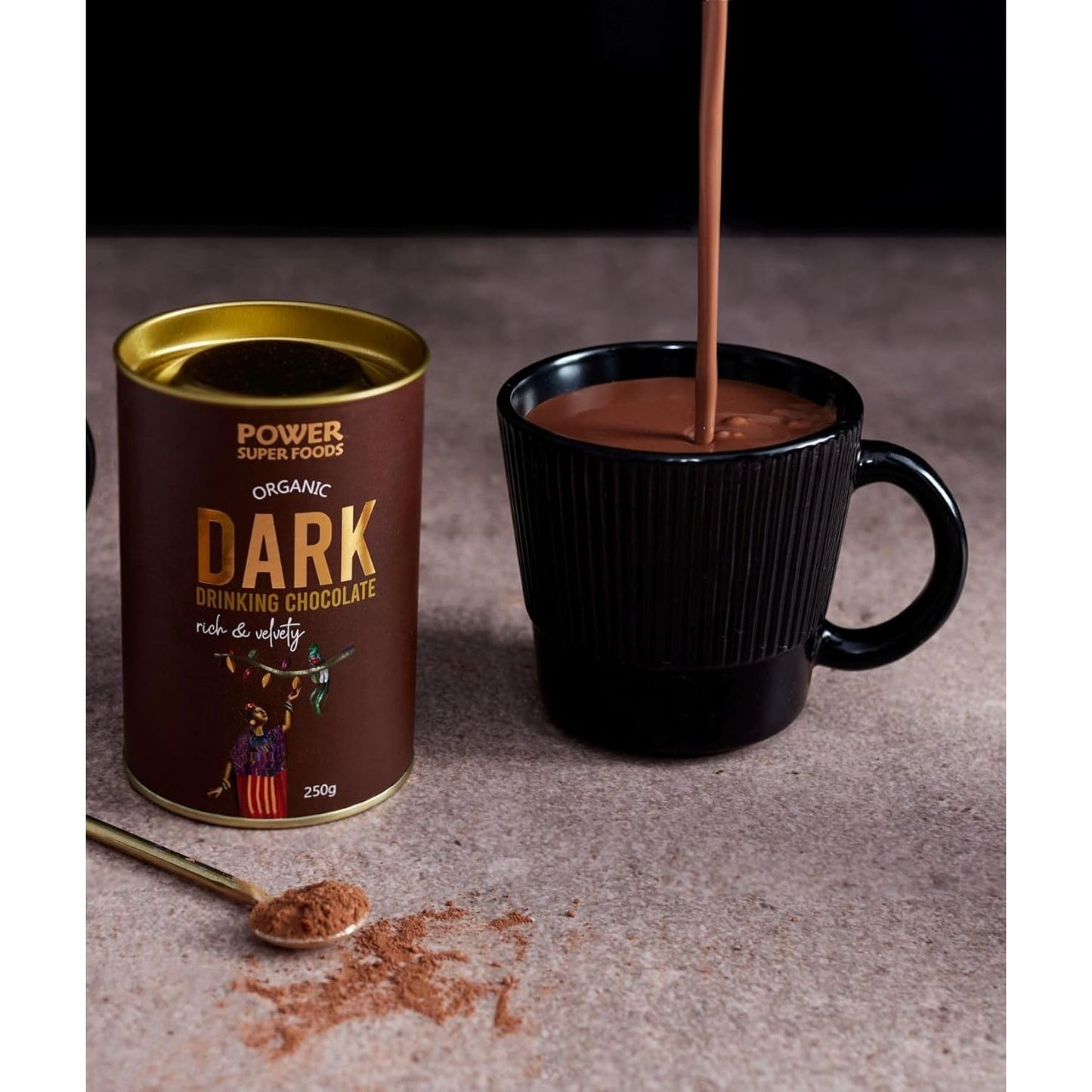 POWER SUPER FOODS Organic Dark Drinking Chocolate 250g