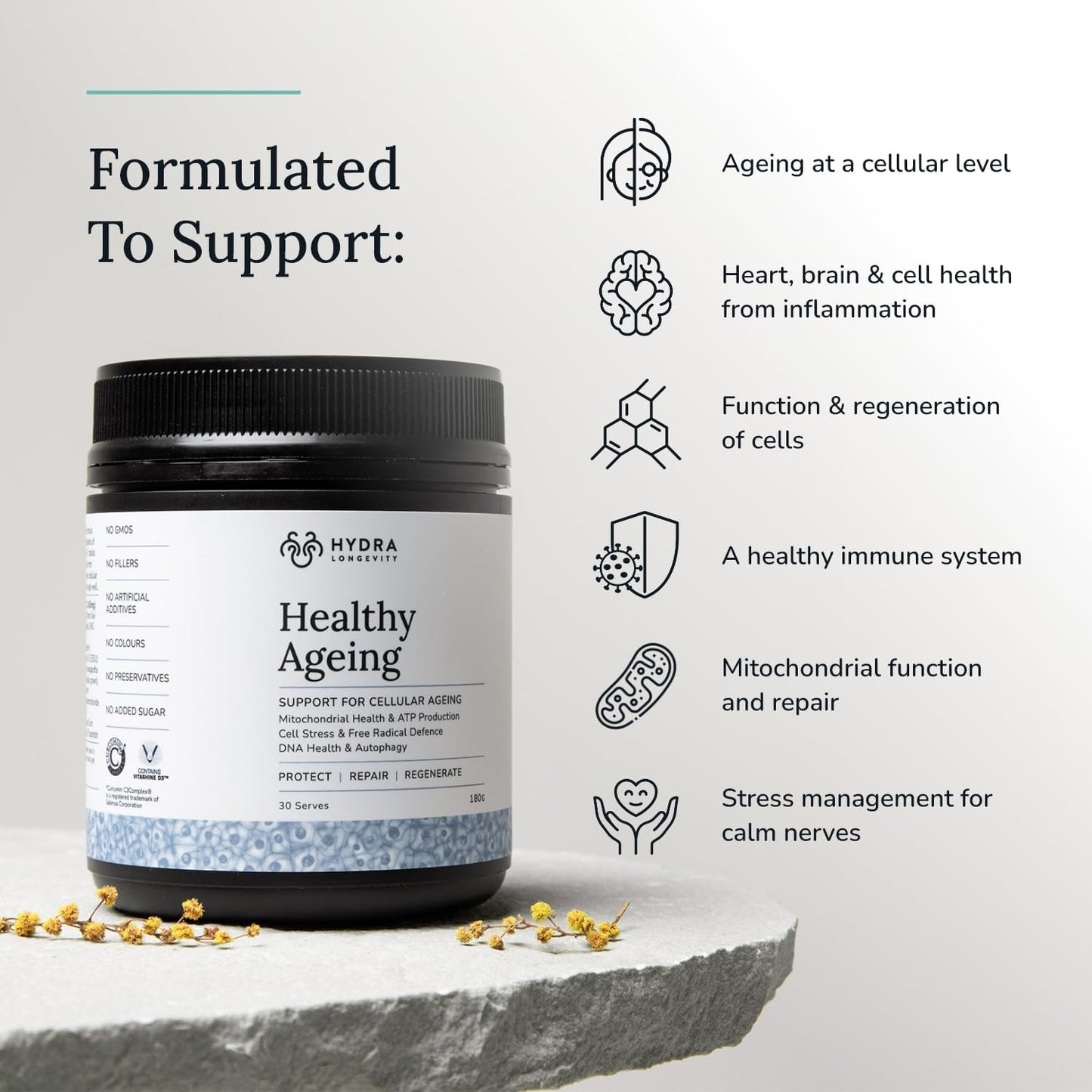 Hydra Longevity Healthy Ageing 180g