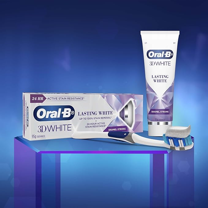 Oral B Toothpaste 3D White Lasting Enamel Strong 95g