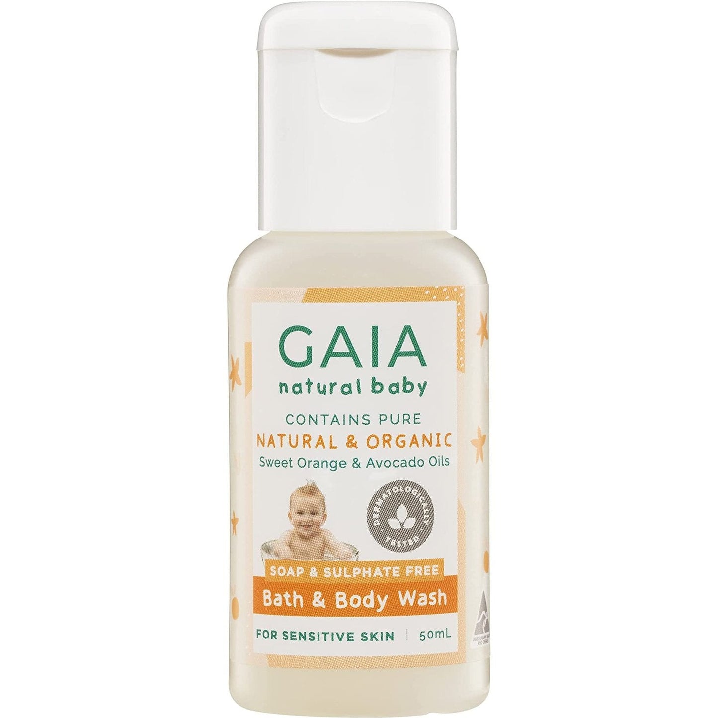GAIA Natural Baby 3Pack Mini Traveller Kit 50ml