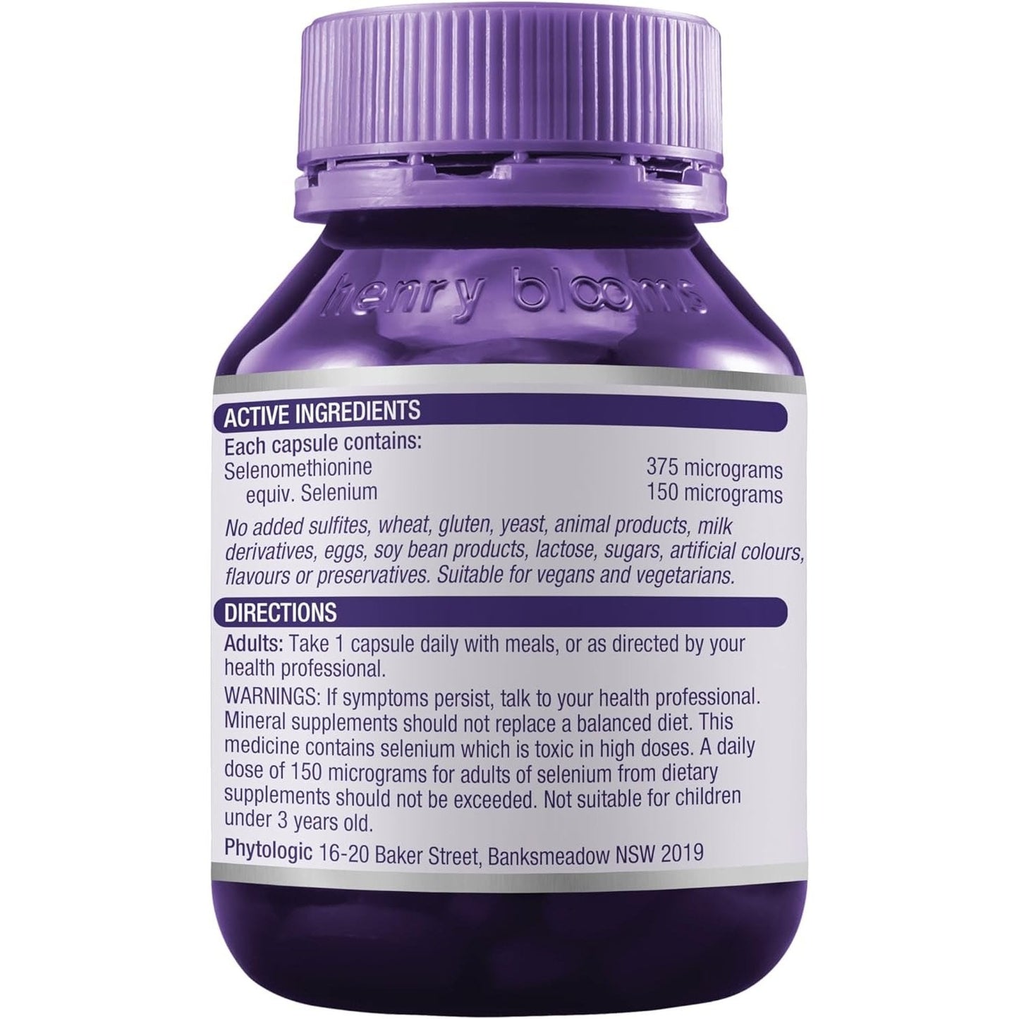 Henry Blooms Selenium Forte 150mcg 90c