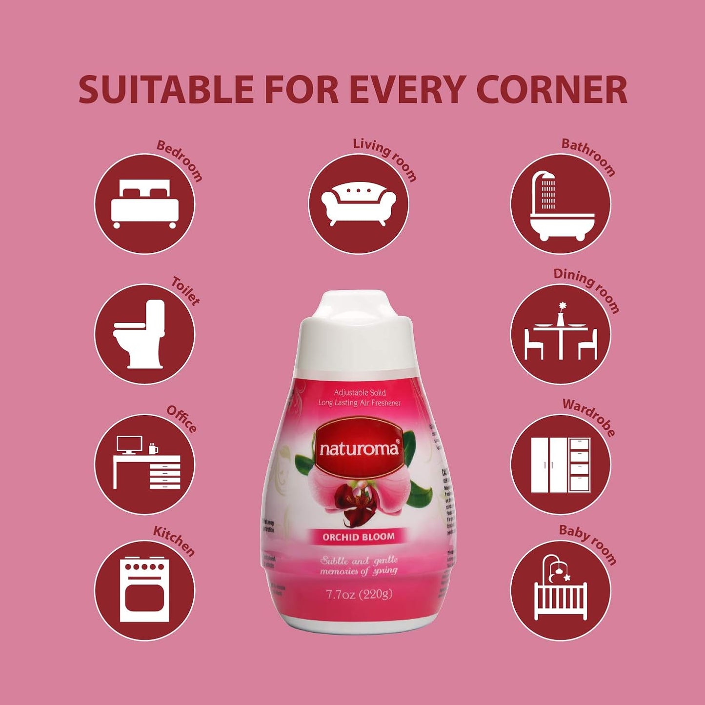 Naturoma Air Freshner Solid Gel Orchid Bloom 220g