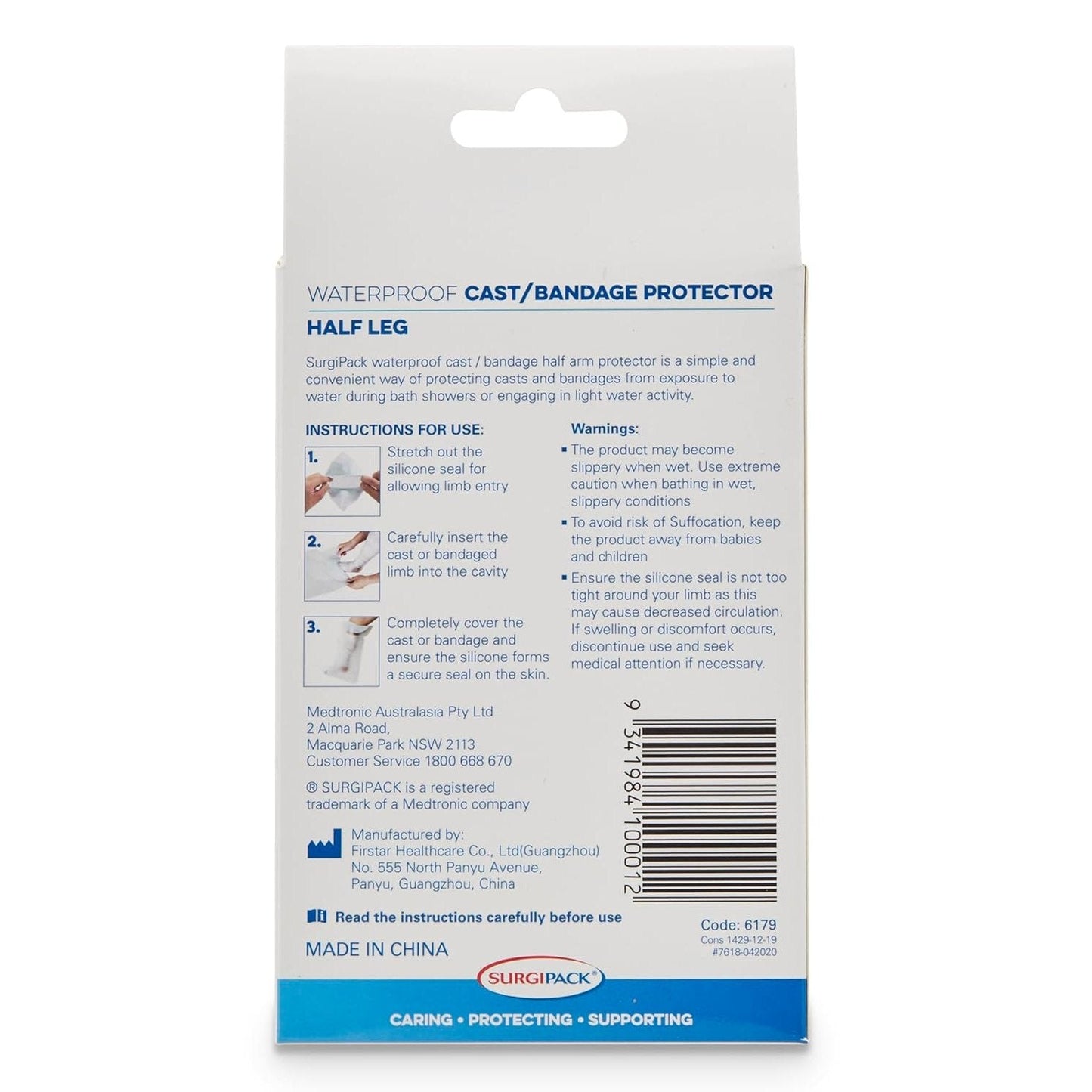 Surgipack Cast Protector Half Leg 1 Each