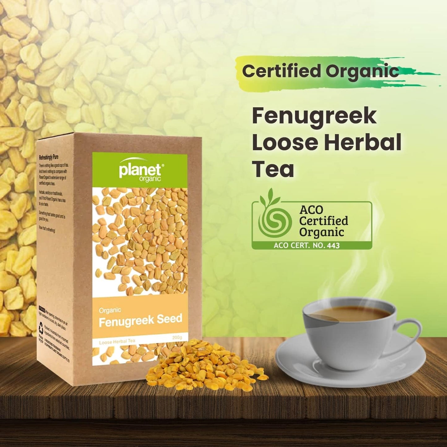 Planet Organic Organic Fenugreek Seed Loose Leaf Tea 200g