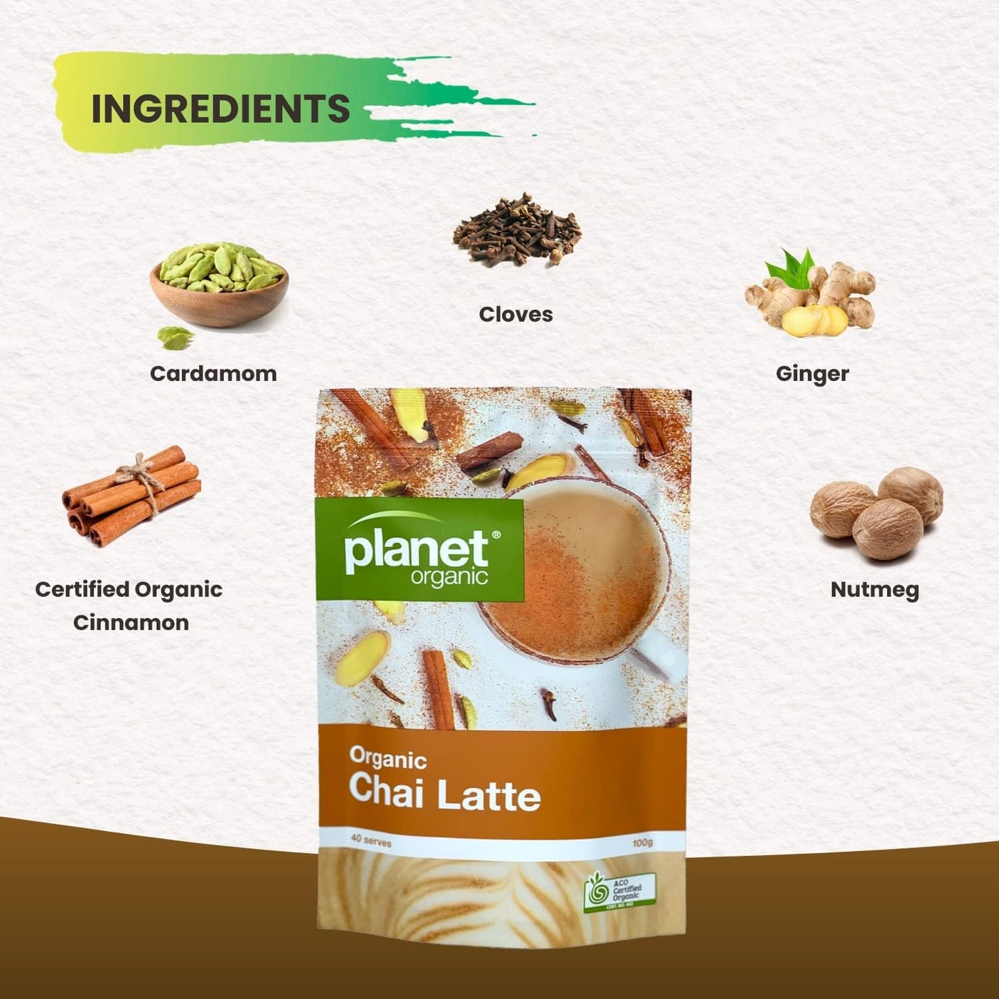 Planet Organic Organic Chai Latte 100g