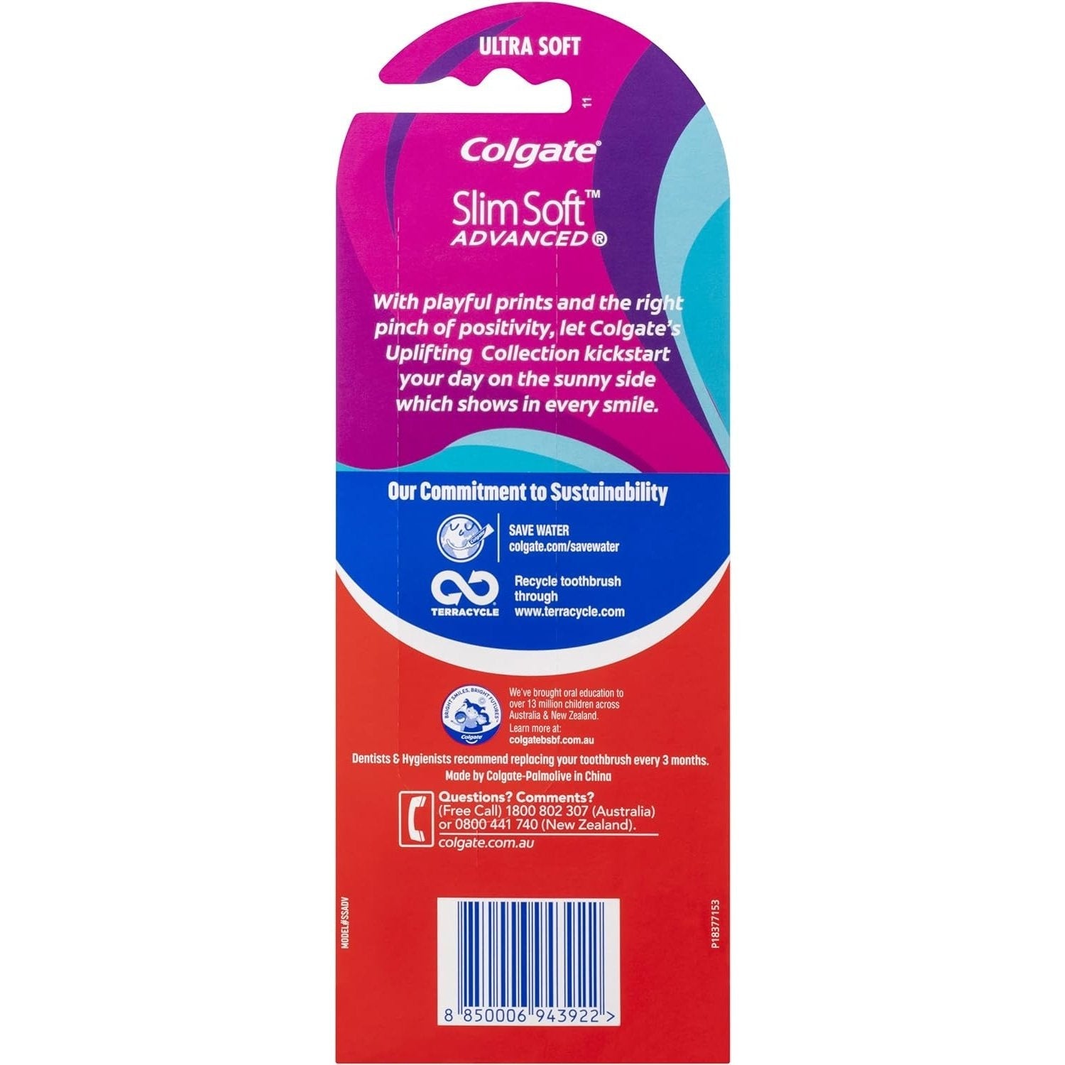 Colgate Advanced ToothBrush Slim Soft 3pk