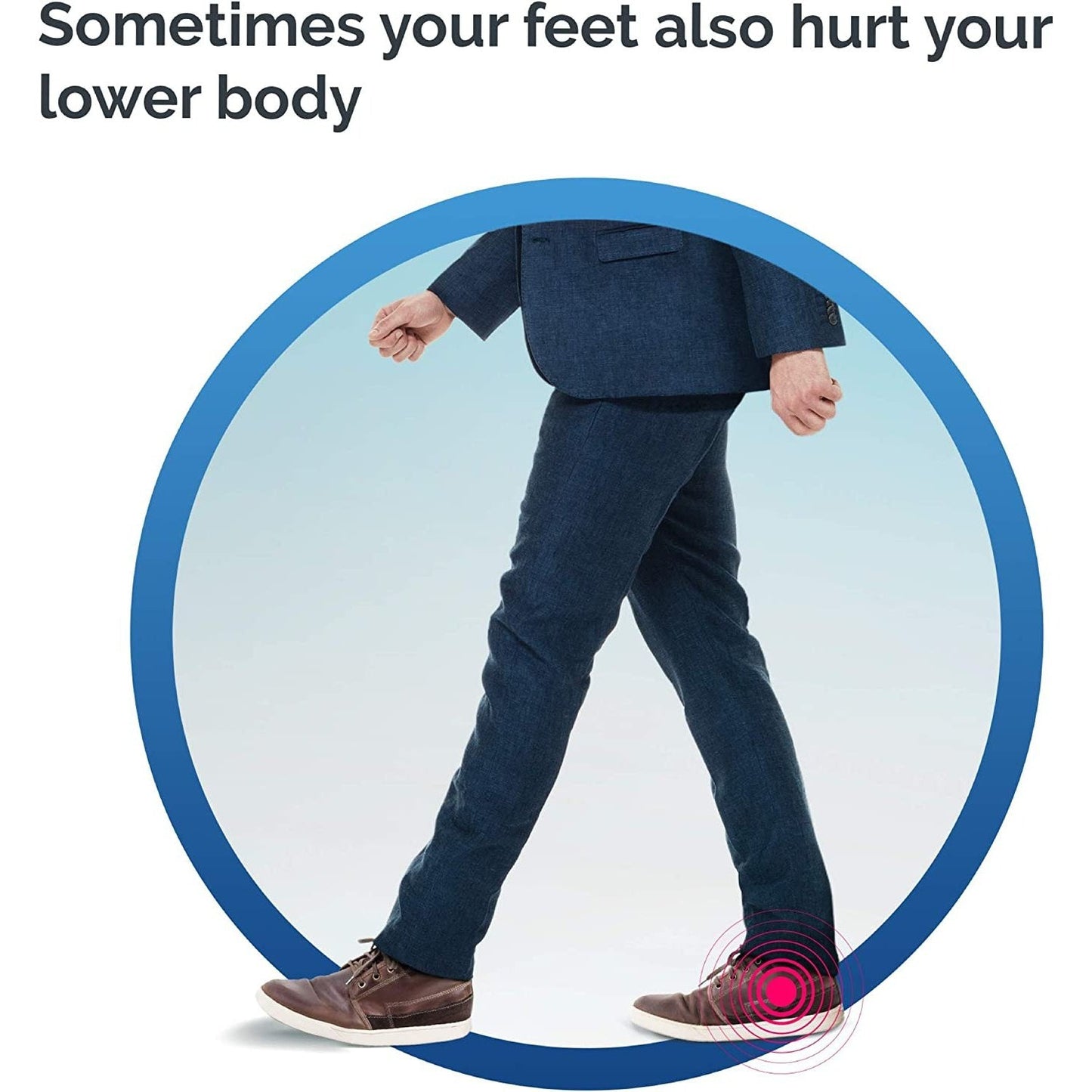 Scholl In Balance Heel and Ankle Orthotic Insole Medium