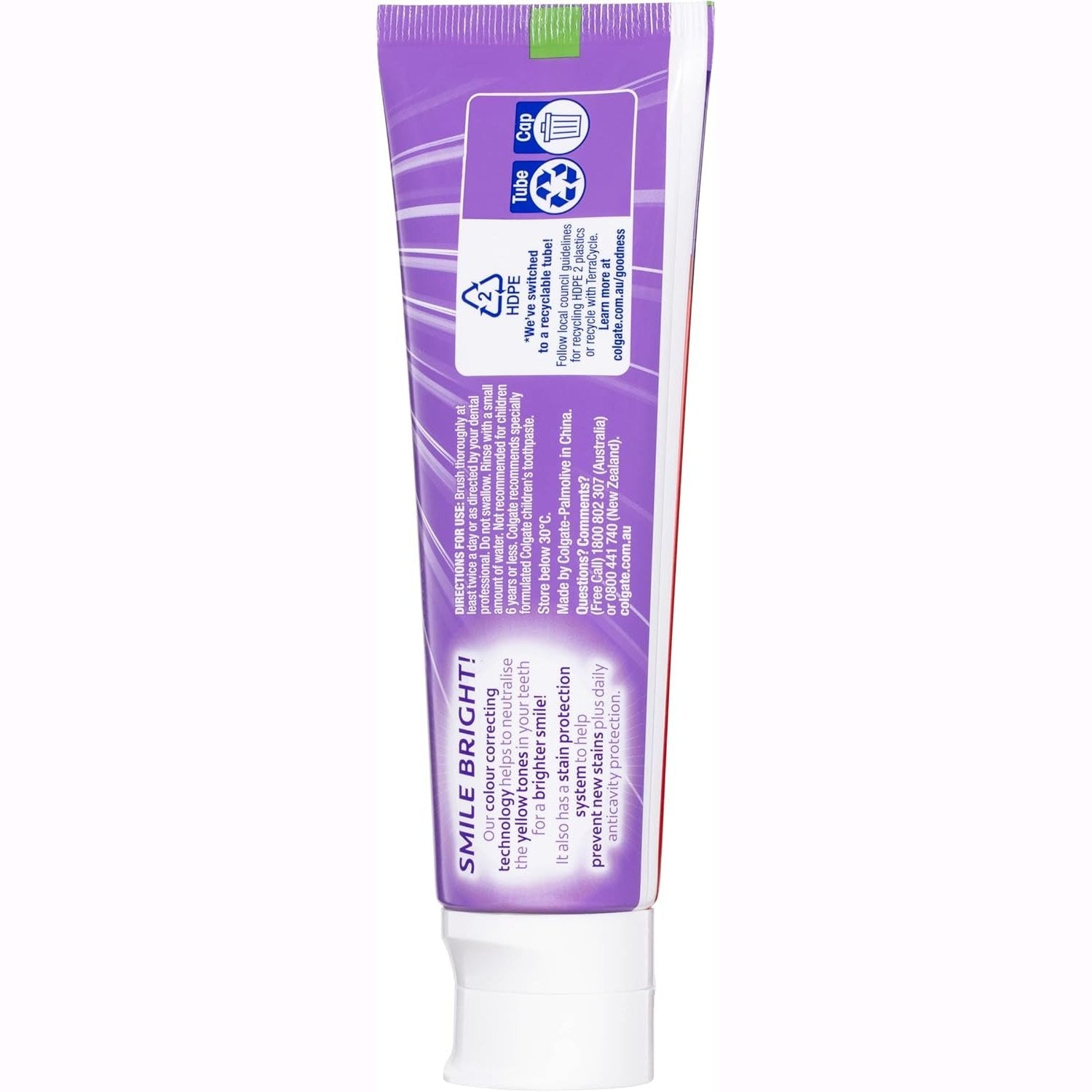 Colgate Advanced Whitening Purple Toothpaste 120g