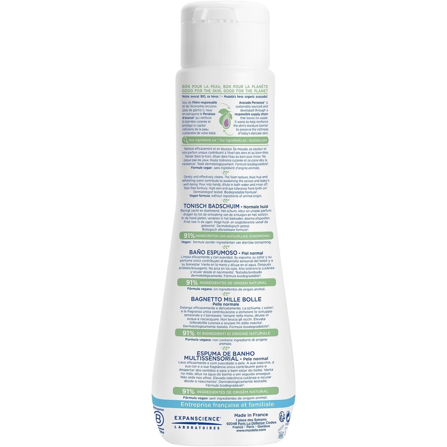 Mustela Multi-sensory Bubble Bath for Normal Skin 200ml