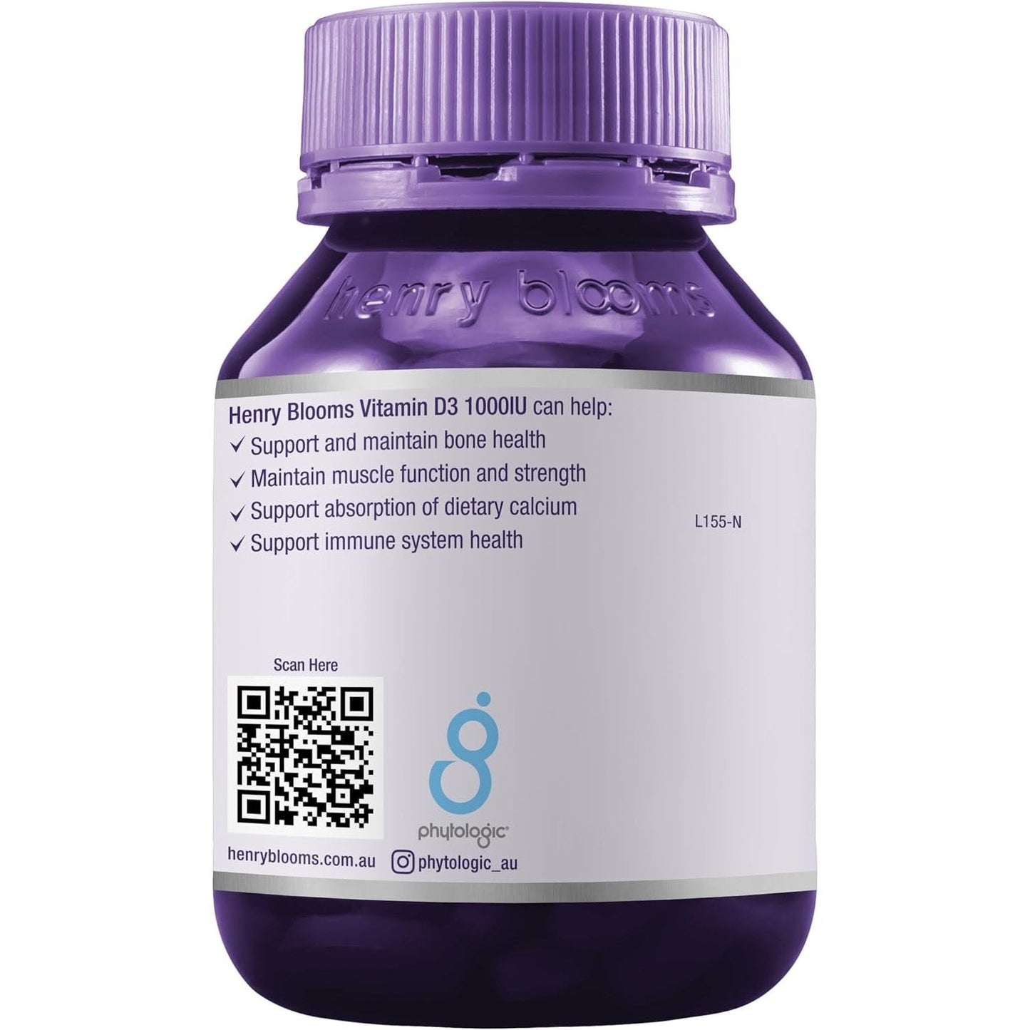 Henry Blooms Vitamin D3 1000 IU 60c