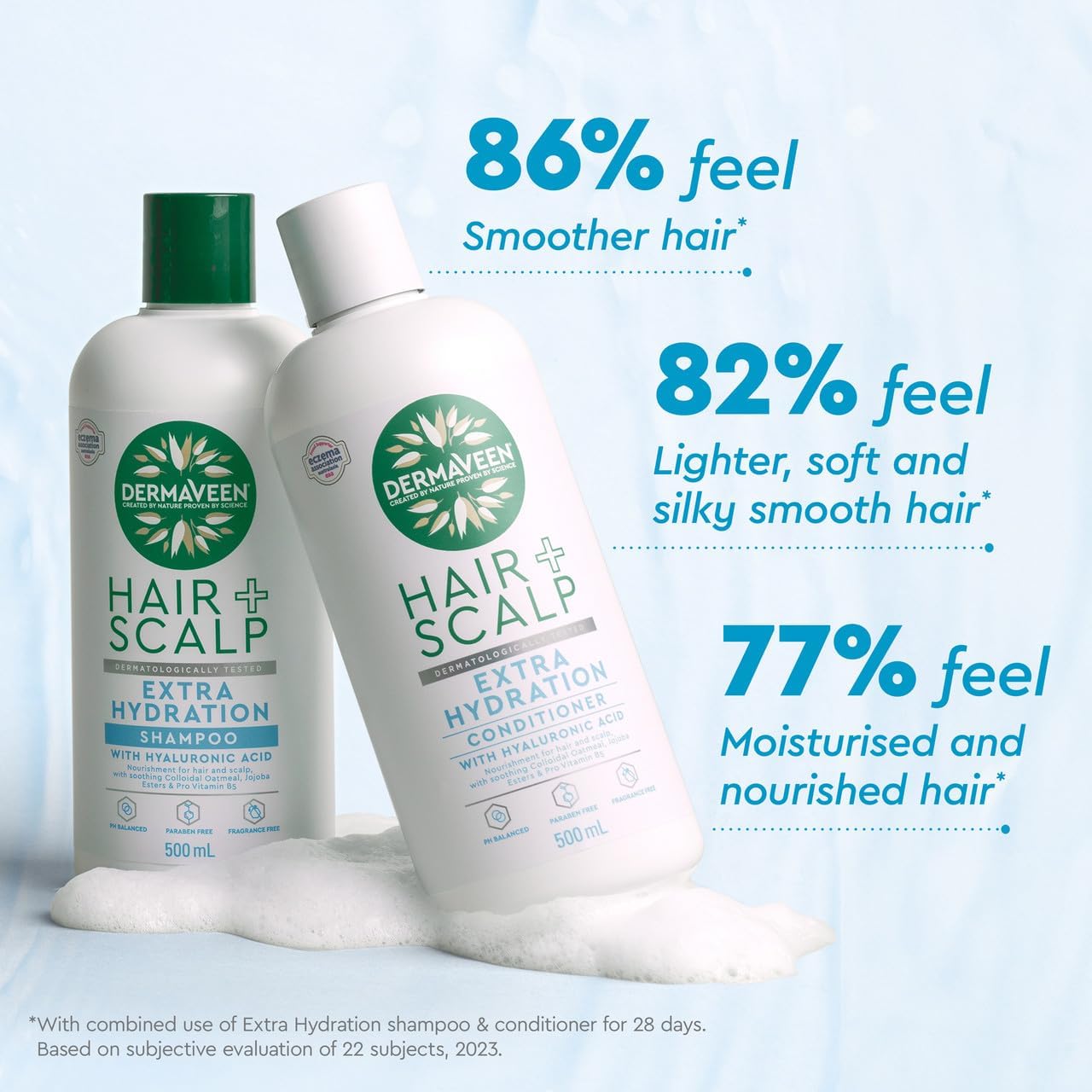 DermaVeen Hair + Scalp Extra Hydration Shampoo 500ml