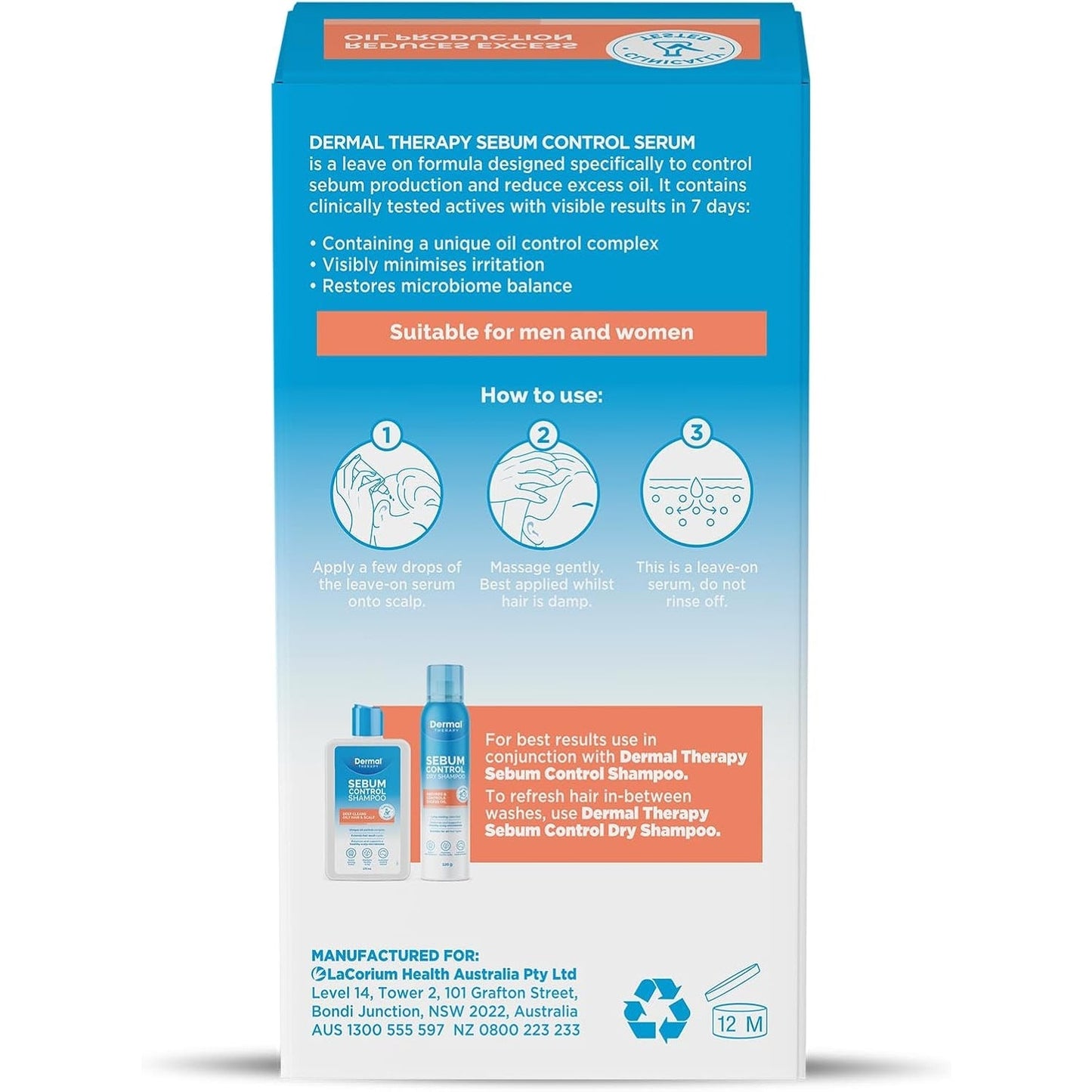 Dermal Therapy Sebum Control Serum 60ml