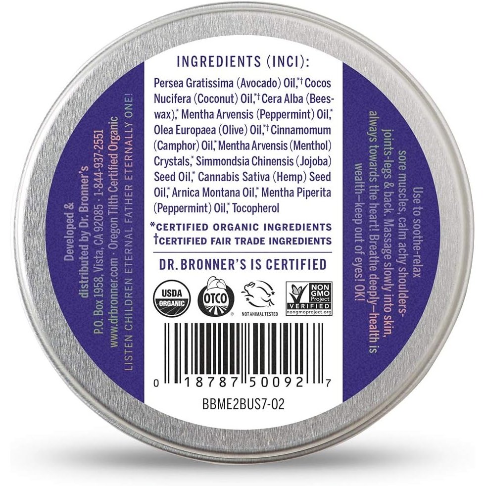 Dr. Bronner's Organic Magic Balm Arnica Menthol 57g