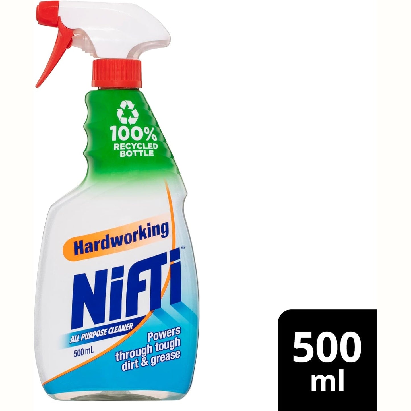 Nifti Hardworking Multipurpose Cleaner Trigger, 500ml, All Purpose Surface Spray