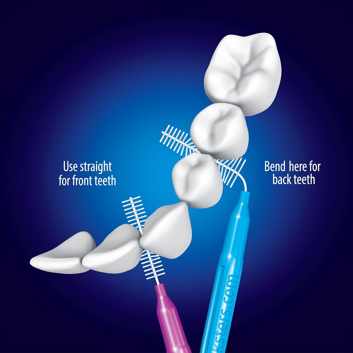 Piksters Interdental Brushes Navy Size 000 10 Pack