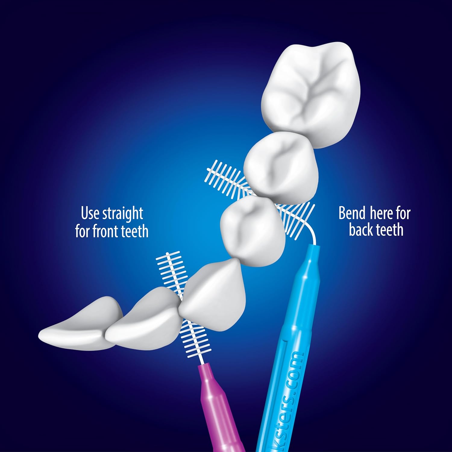 Piksters Interdental Brushes Navy Size 000 10 Pack