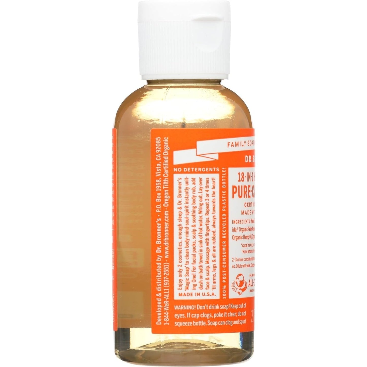 Dr. Bronner's Pure-Castile Soap Liquid (Hemp 18-in-1) Tea Tree 59ml