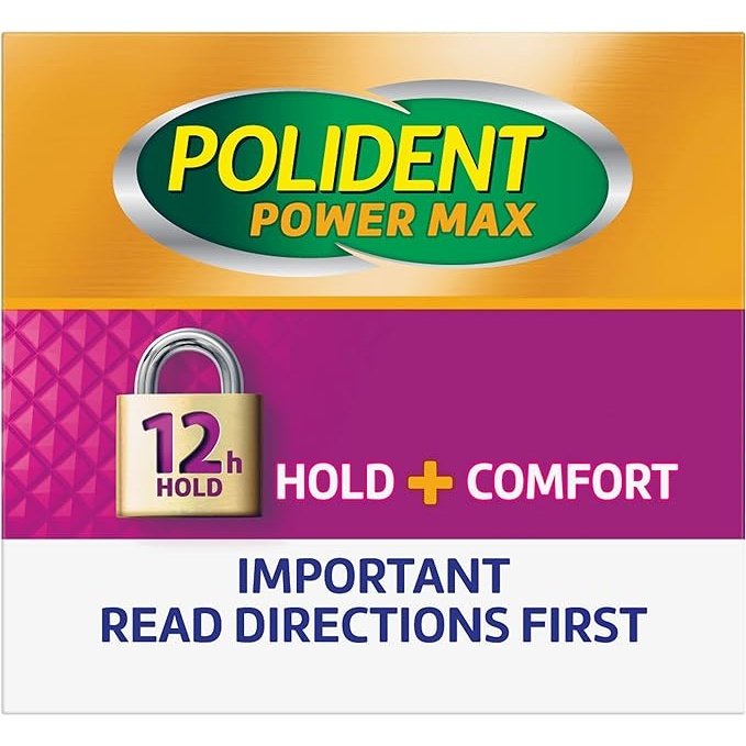 Polident Max Hold + Comfort Adhesive Cream 40g