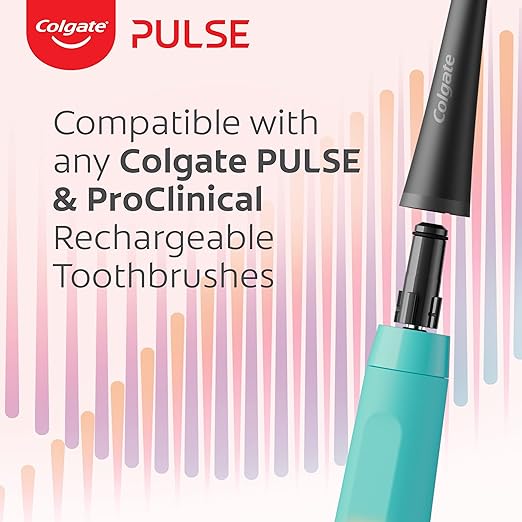 Colgate Electric Toothbrush Refills Pulse Whitening 4 Pack