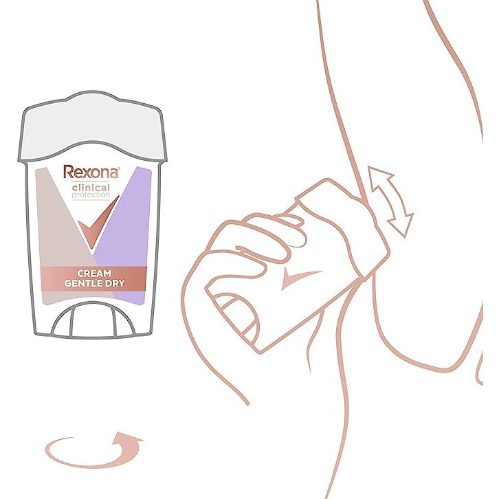 Rexona Clinical Protection Antiperspirant Deodorant 45g  Gentle Dry