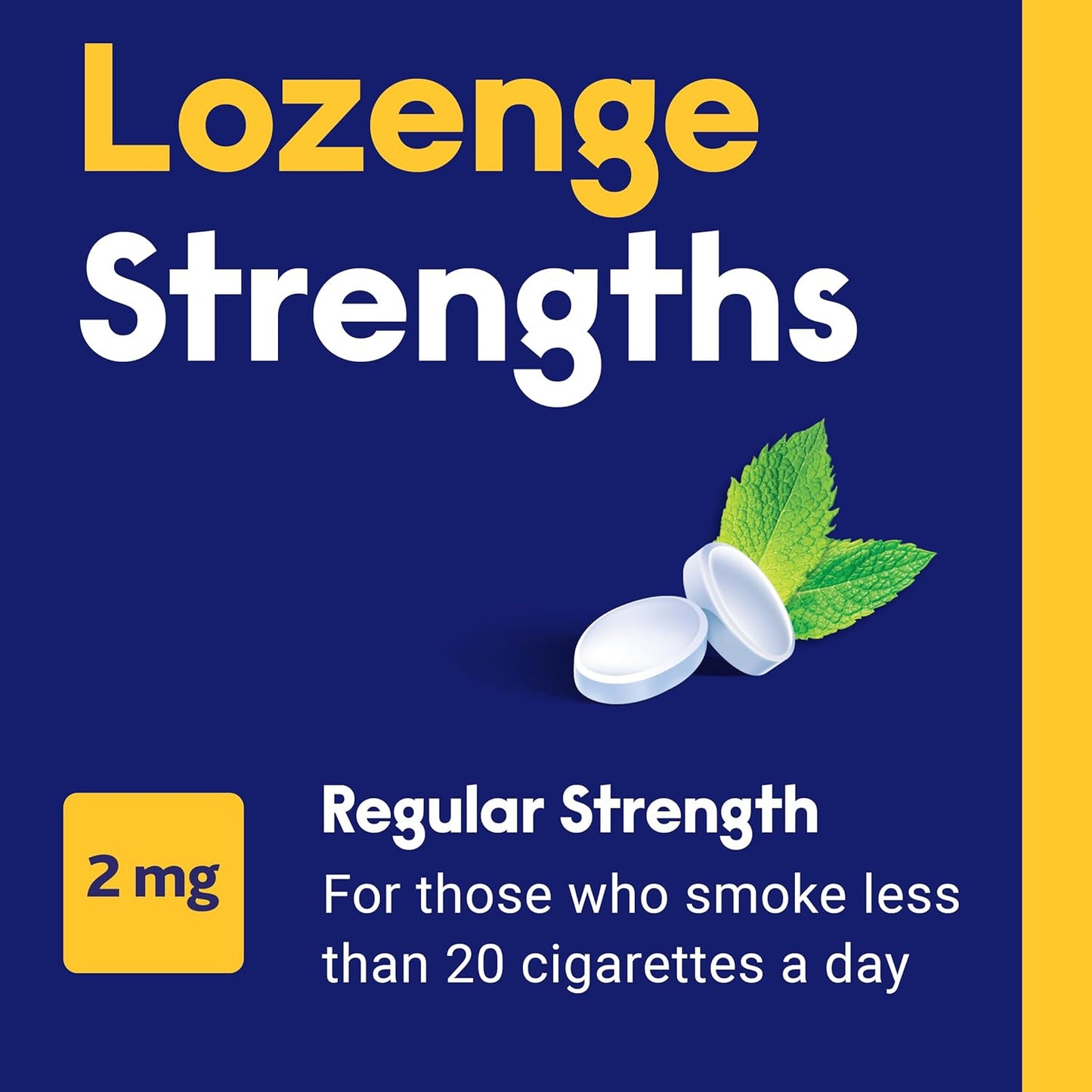 Nicabate Mini Lozenges Nicotine 2mg Regular Strength Mint 20 Lozenges