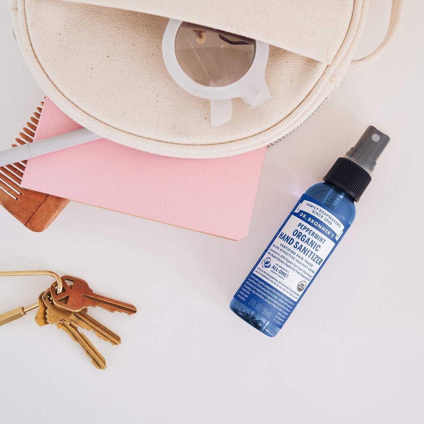 Dr. Bronner's Organic Hand Sanitizer Peppermint 59ml