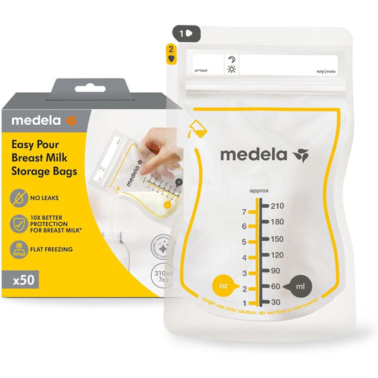 Medela Easy Pour Breast Milk Storage Bags 50 Pack