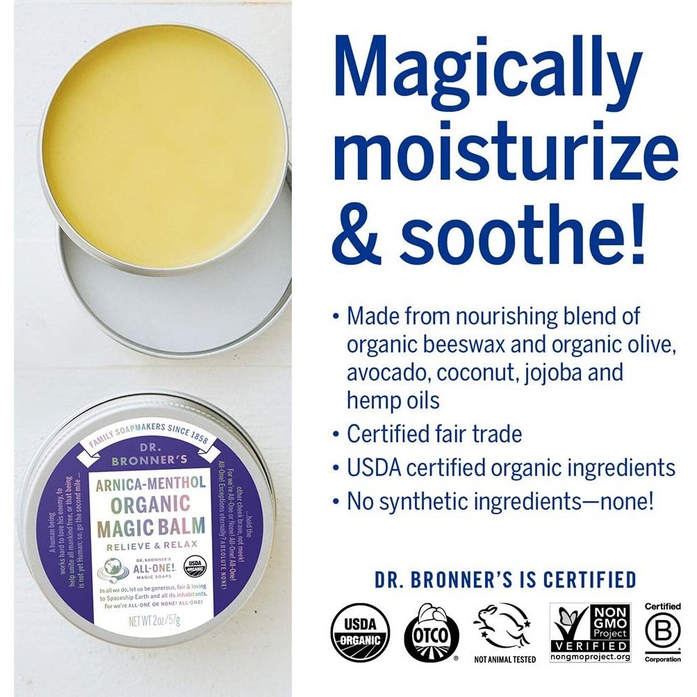 Dr. Bronner's Organic Magic Balm Arnica Menthol 57g